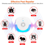 2026 Upgraded Ultrasonic Pest Repeller, Plug-in Insect Rodent Repellent with Dual Working Modes, 800-1200 Sq.ft Coverage, Safe for Human & Pets, for Mouse Roach Spider Mosquito Ant - Image 3