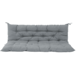 Outdoor Swing Cushions 70 Inch, Waterproof 4" Thick Porch Swing Cushion Replacement with Backrest and Ties, Comfortable 2-3 Seat Pation Swing Pad for Backyard, Garden, Lawn, Outdoor Furniture Light grey - Image 8