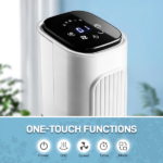 US Standard RTW-GR36 Tower Fan, 110V 45W, 36 Inch, Column Shape, White Plastic Body, Copper Motor, Touch & Remote Control, 3 Speeds, 3 Modes, Oscillating Function, 9-Hour Timer, For Home Use - Image 8