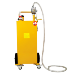 30 Gallon Gas Caddy Tank Storage Drum Gasoline Diesel Fuel Transfer with universal wheel Bright Yellow JGC30 RAL1003 - Image 7