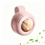 Portable Clip-On Small Silent Bladeless Fan USB Rechargeable 3-Speed Mini Fans Pink (products W/ battery US Logistics For DHL Ground/ Fedex Ground. TK/TMEU only For self-pickup, self-pickup Cannot use USPS)