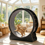Wooden Cat Exercise Wheel - Image 7