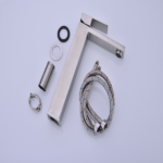 Bathroom Sink Single Handle Faucet with Pop-Up Drain (No Overflow) - Image 7