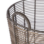 Extra Large Round Poly Rattan Decorative Storage Basket with Handles, 18.7 in x 16 in (Shipment from Walmart) - Image 5