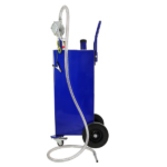 30 Gallon Caddy Tank Storage Drum Diesel Fuel Transfer with Universal Wheel Blue JGC30 Pantone 2748C - Image 2