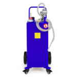 30 Gallon Caddy Tank Storage Drum Diesel Fuel Transfer with Universal Wheel Blue JGC30 Pantone 2748C - Image 3