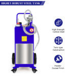 30 Gallon Caddy Tank Storage Drum Diesel Fuel Transfer with Universal Wheel Blue JGC30 Pantone 2748C - Image 5