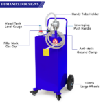 30 Gallon Caddy Tank Storage Drum Diesel Fuel Transfer with Universal Wheel Blue JGC30 Pantone 2748C - Image 6