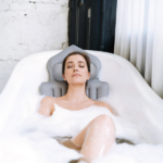 Full Body Bathtub Cushion with Detachable Lumbar Pillow, 4D Honeycomb Mesh Non-Slip Bath Mat with 192 Suction Cups, Machine Washable Soft Bath Pillow for Spa Soaking - Image 8