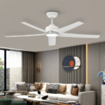 52 inch Ceiling Fans with Lights, Large Air Volume Ceiling Fans with Reversible Quiet DC Motor and Remote, 5D-W5, 5X-W5[Unable ship on weekends, TK/TEMU only for pickup, only TX10643 warehouse supports GOFO] - Image 7