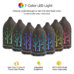 200ml Essential Oil Diffuser for Home 7 LED Color Changing, Ultra Quiet, BPA-Free, Perfect for Office & Relaxation - Image 3
