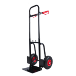 Heavy duty manual truck with double handles 330 lb steel trolley for moving heavy platform truck with 10 "rubber wheels for moving/warehouse/garden/grocery - Image 6