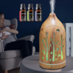 Aromatherapy Diffuser with 7 LED Colors, Auto Shut Off & 3 Essential Oils - Image 7