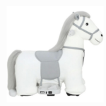 6V Battery Powered Kids Ride On Pony – Electric Ride On Horse, with Bear Toy, Music, for 1.5-5 Years Old - Image 3