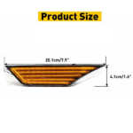 Sequential Turn Signal LED Side Marker Light Fit For Honda Civic Lamp HUS - Image 5