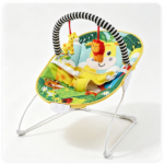 Ergonomic Infant Rocking Bouncer with Adjustable Volume & Vibration Levels, Sturdy Metal Frame Non-Slip Foot Pads Lightweight Baby Soothing Chair Holds Up to 20 LBS - Image 2