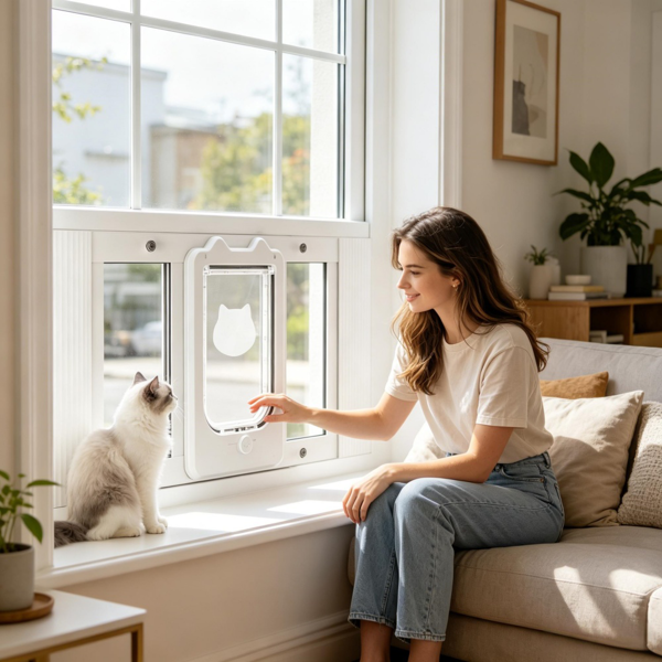 34565459_1 Cat Door for Window - Image 1