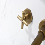 Wall Mounted Bathroom Sink Faucet with Pop-Up Drain (No Overflow) - Image 7