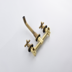 Wall Mounted Bathroom Sink Faucet with Pop-Up Drain (No Overflow) - Image 8