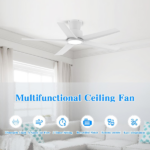 44 inch Ceiling Fans with Lights, Large Air Volume Ceiling Fans with Reversible Quiet DC Motor and Remote, 5D-W5, 5X-W5[Unable ship on weekends, TK/TEMU only for pickup, only TX10643 warehouse supports GOFO] - Image 6