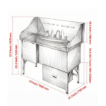 Stainless Steel Dog Washing Station - Image 4