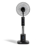 US Standard MH-MF40C Misting Fan, 110V 70W, 16 Inch Household Standing Mist Fan, 2.5L Detachable Water Tank, LED Display, PP Material & Aluminum Motor, Black, Ventilation & Humidification, Touch & Remote Control - Image 3
