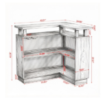 Rattan Bar Table - Image 4