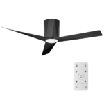 Ceiling Fans with Dimmable Led Lights, 52 Inch Flush Mount Ceiling Fan Remote Control, Quiet DC Reversible Motor for Summer Winter, Low Profile Modern ABS Blades Indoor Use, 3X-Z3[Unable ship on weekends, TK/TEMU only for pickup, only TX10643 warehouse supports GOFO] - Image 2