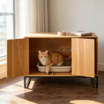 Wooden Cat Box Cabinet - Image 2