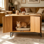 Wooden Cat Box Cabinet - Image 7