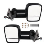 Side Mirror fit for Chevy Silverado 3500 2003-2006 Heated Black Arrow Lamp - Image 7