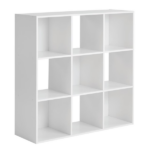 9 Cube Storage Organizer, White - Image 4