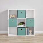 9 Cube Storage Organizer, White - Image 7
