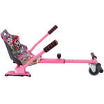 Hoverboard Seat Attachment Go-Kart,Fits 6.5" 8"10" Hoverboards,Sturdy Adjustable Off-Road Frame,Hover Cart for Family Fun,not include Hoverboard,Pink - Image 3
