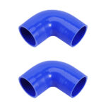 64mm Aluminum Universal Turbo Intercooler Piping Tube Kit + Elbow Hose 2.5" - Image 4