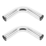 64mm Aluminum Universal Turbo Intercooler Piping Tube Kit + Elbow Hose 2.5" - Image 5