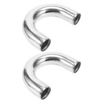 64mm Aluminum Universal Turbo Intercooler Piping Tube Kit + Elbow Hose 2.5" - Image 6