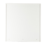 MDF Wood Simple 4-Drawer Dresser White - Image 3