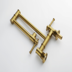 Wall mounted Pot Filler Faucet, Modern Brass Pot Filler Two-Attachment Wall Mount Folding Kitchen Pot Filler Swing Arm - Image 8