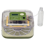 US Standard FYY-12 Egg Incubator, 110V, ≤35W, 12 Eggs Capacity, Square & Round Tray, Equipped with 1 Water Bottle, Grass Green Body with Transparent Top Cover, ABS & PET Material. Upgraded LED Egg Candling Function, Fully Automatic Egg Turning, Fahrenheit LCD Display for Temperature & Humidity, Day - Image 4