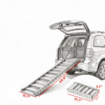Black Folding Pet Car Ramp – Foldable Dog Ramp for Large Medium Small Dogs - Image 4