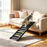 Black Folding Pet Car Ramp – Foldable Dog Ramp for Large Medium Small Dogs - Image 6