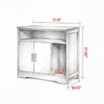 Wooden Cat Box Cabinet - Image 4