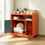 Wooden Cat Box Cabinet - Image 5