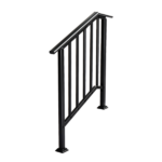 Handrails for Outdoor Steps Fits 2 to 3 Steps