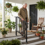 Handrails for Outdoor Steps Fits 2 to 3 Steps - Image 6