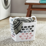 (4 pack)Plastic Laundry Hamper, Flexible Square, Breathable with Handles, White (Shipment from Walmart) - Image 7