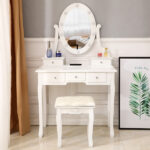 Length 11.8" x Width 15.7" x Height 63" LED Dressing Mirror Cabinet,Cosmetic Organizer Cabinet, Jewelry Cabinet, 3 colors, Adjustable Brightness, Extra Large Mirror, Multi Layer High Capacity Storage - Image 8
