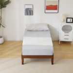 Twin Basic Bed Frame Pine Wood Painted Surface Bed Single Bed 74.41*37.99*12in Coffee - Image 6