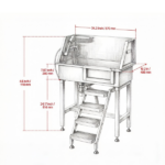 Stainless Steel Dog Washing Station - Image 4